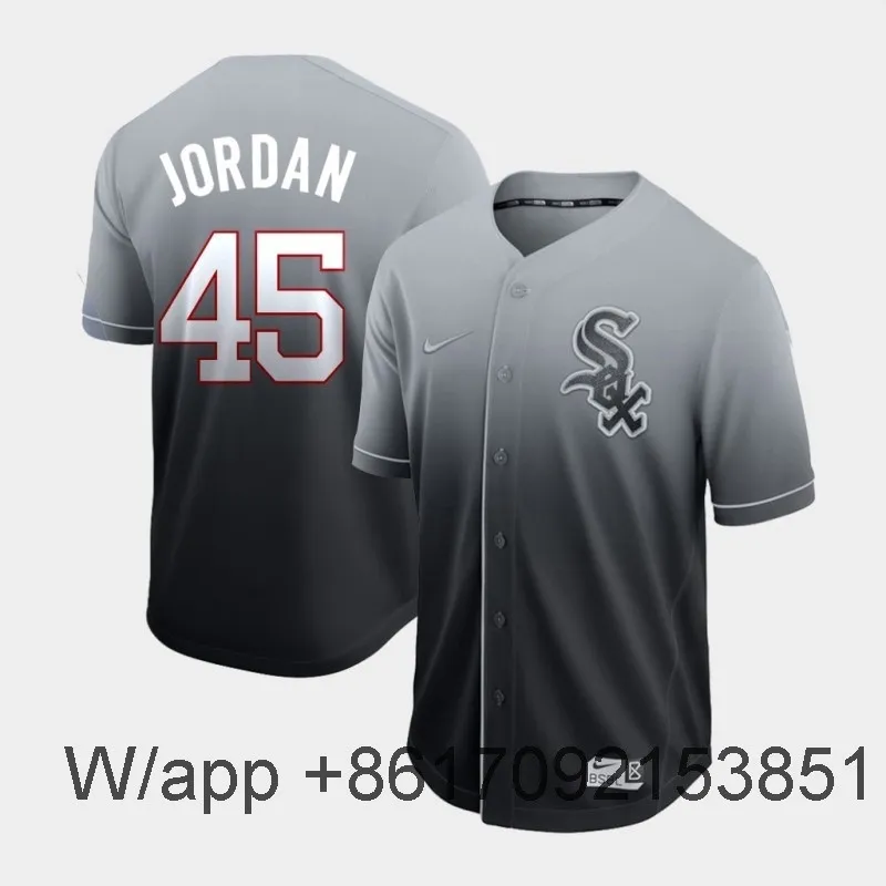 mlb black and white jerseys 45