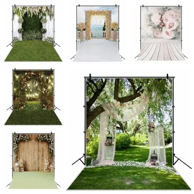 Wedding Scenes Photocall Marriage Flowers Baby Birthday Photography Backdrop Photographic Background for Photo Studio
