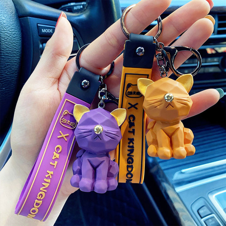 fashion-cartoon-animal-charm-key-ring-trend-couple-bag-car-pendant-accessories-keychain-creative-mechanical-cat-key-chains