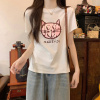 Áo thun ngắn tay in hình 63092 áo cotton nguyên chất mùa hè cho nữ - ảnh sản phẩm 4