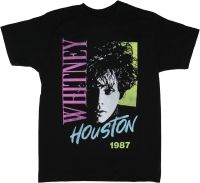 Whitney Houston Mens Iconic Performer 1987 Portrait Design T-Shirt