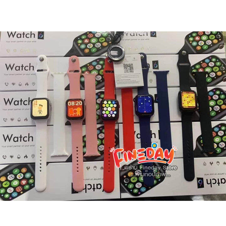 ใหม่ล่าสุด-ส่งฟรี-นาฬิกา-smart-watch-x16-watch-6-series6-รุ่นใหม่ล่าสุดสวย-นาฬิกาสมาทวอทช-แสดงผลเต็มจอ-เอารูปขึ้นจอได้-เมนูไทย-รองรับการแจ้ง