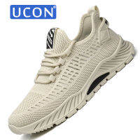 UCON รองเท้าผู้ชายสวมสบายลำลองแบบระบายอากาศใหม่ฤดูร้อน,รองเท้ากีฬาลำลองใส่กลางแจ้งเข้ากับทุกชุดรองเท้ากีฬาน้ำหนักเบาใส่สบาย39-44