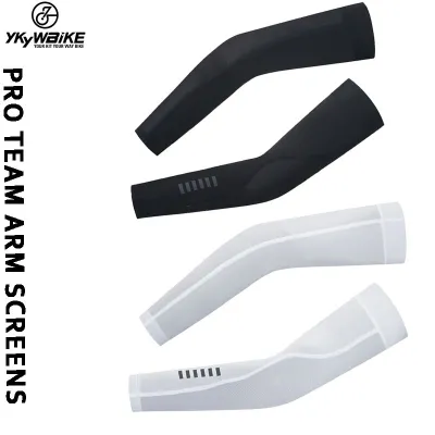 YKYWBIKE Cycling Arm Sleeve Sun Protection UV Arm Sleeves anti fungal Running Cycling Arm Warmers