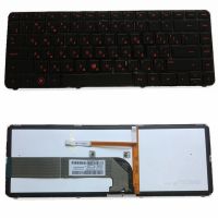 Russian NEW For HP Pavilion DM4-3000 DM4-3100 DM4T-3000 DV4-3000 DV4-3100 DV4-3200 black Keyboard with Frame Backlit red Word