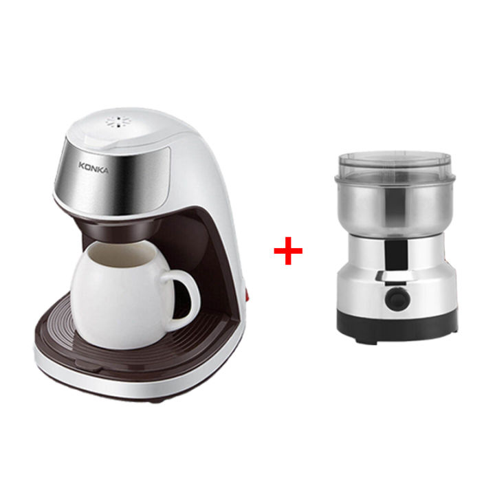 ซื้อ-1-แถม-1-konka-coffee-machine-เครื่องชงกาแฟแบบพกพาขนาดเล็กสำนักงานเครื่องชงชากาแฟเครื่องชงกาแฟแบบหยด-สแตนเลส