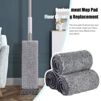 4Pcs Cloth Microfiber Replacement Mop Pad Mop Head Cover Cm Flat Replacement Floor Cleaning Dust Spray Cloth Paste 33x12 J2T2