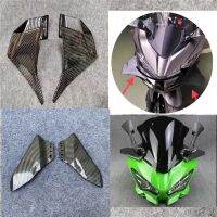 Motorcycle Winglets For Kawasaki Ninja 400 2018 2019 2020 2021 2022 2023 EX400 Front Fairing Aerodynamic Wing Carbon Fiber