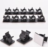 5pcs Adjustable Cable Clips Range 8 - 25.4 mm Wire Fixed Clamp Self Adhesive Sticker