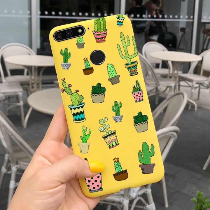 เคสสำหรับหัวเหว่ย-y6-y6prime-2018ซิลิโคนการ์ตูนนุ่ม-tpu-matte-โทรศัพท์-huawei-y-6-y-6-prime-2018ปลอก5-7-นิ้ว