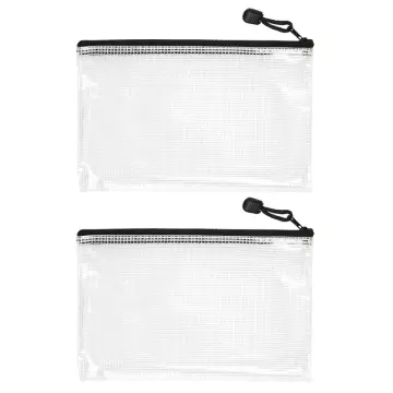 30pcs B6 Mesh Zipper Pouch 5.3x7.7inch,waterproof Zip Bag For