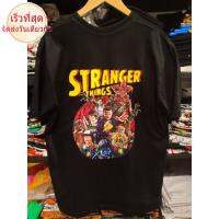 เสื้อยืด Stranger Things T-shirtDIY เสื้อยืด  YLRT