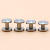 Diameter 8mm Flat Style Belt Screw Fastener Wallet Bag Chicago Rivet DIY Handmade Clothes Leather Craft Hardware Part