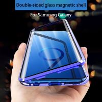 325วังฮีขายดี - / คู่โลหะแม่เหล็กสำหรับ Samsung Galaxy S20 S21 S22 S10 S9 S8 Plus หมายเหตุ20 Ultra 10 Pro 8 9 A51 A71 A50ฝาครอบกระจก