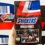 Chocolate đậu phộng Snickers Miniatures Gói 150g