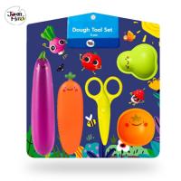 Joan Miro - อุปกรณ์สำหรับเล่นแป้งโดว์ ลายผัก - ผลไม้สุดน่ารัก Dough Tool Set 5 pcs