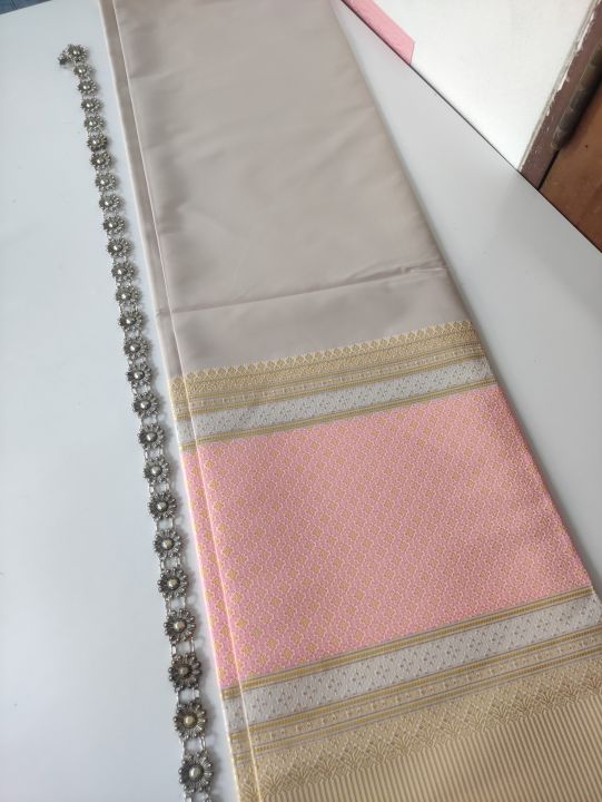 ln01004-ผ้าไทย-ผ้าถุง-ผ้าไหมการบิน-ผ้าไหมล้านนา-ผ้าเป็นผืน