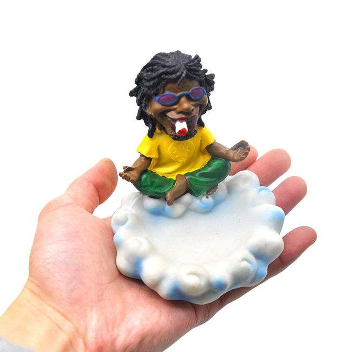 cod-new-resin-ashtray-hip-hop-old-man-meditating-shape-resin-cross-border-smoking-set-supply