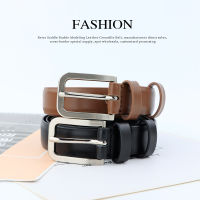 Processing Customized Leather Pin Buckle Womens Belt Neutral Hard Top Layer Cowhide Belt All-Match Waist Trouser Belt Summer