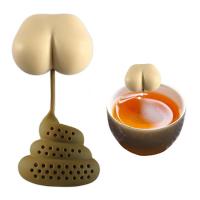 Loose Leaf Tea Steeper Poop Tea Infuser for Tea CupSpoof Silicone Stool Shape Tea Steeper Strainers for Loose Tea Funny Gift excellently