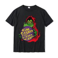 King Funny Gizzard The Lizard Gift Wizard Premium T-Shirt Tops Shirts Designer Printed Cotton Mens T Shirts Printed