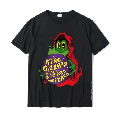 King Funny Gizzard The Lizard Gift Wizard Premium Tshirt Shirts Designer Printed Cotton Mens T Shirts Printed 100%