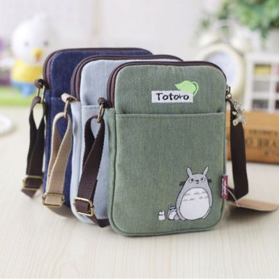 Cute totoro Canvas sling bag Shoulder Bag Phone Mini Korean Style