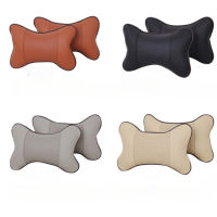 Hot Car Neck Pillow Auto Head Neck Rest Relief Headrest Cushion PU Leather Car Seat Soft Support Pillow Auto Headrest Travel Pillow