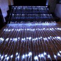 3x2/3x3/6x3M LED Meteor Shower Rain Waterfall Curtain Lights Christmas Icicle LED String Lights Fairy Garland House Decoration