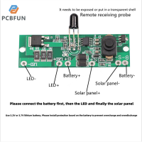 pcbfun แผงควบคุมระยะไกล3.2V3.7V ลดพลังงานอัตโนมัติ,ตัวควบคุมแผงวงจรไฟถนนพลังงานแสงอาทิตย์