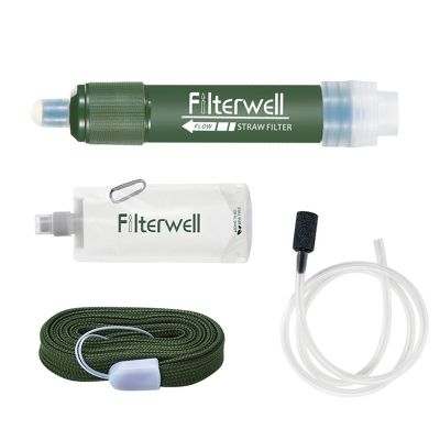 Fllterwell Mini Camping Purification Water Filter Straw Mini Filter Filtration System for Emergency
