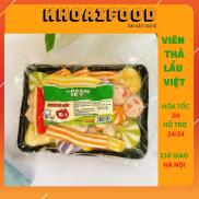 SET THẢ LẨU TOKBOKKI SKYGREEN 500G FULL VIÊN LẨU NGON BỔ RẺ khay 500g