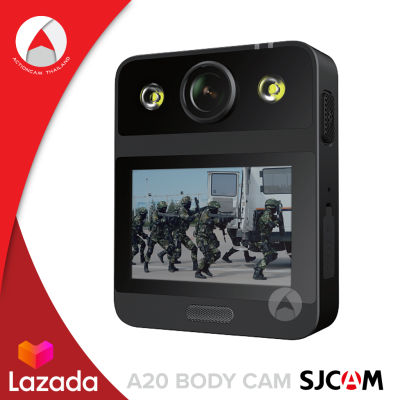 SJCAM A20 Portable Body Camera 4K Action Camera กล้องแอคชั่น กล้องวีดีโอ กล้องติดตัวตำรวจ กล้องเซลฟี่ สินค้าของแท้ ประกัน 1ปี