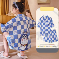 Summer Cotton Pajamas Set For Women Japan Anime Kawaii Pyjama For Young Girls Chic Leisure Home Clothing Summer 2022 Nightwear