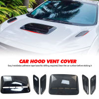 Car Air Flow Intake Hood Scoop Vent Bonnet Decorative Covers Center Side Air Outlet Hood Universal Auto Exterior Accessories