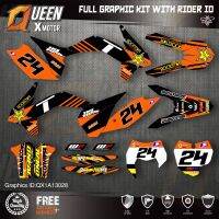 QUEEN X MOTOR Custom Team Graphics Decals Stickers Kit For KTM 2013 2014 2015 SX SXF 2014 2015 2016 EXC XC-W EXC-F 028