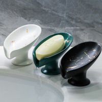 European-style Ceramic Soap Box Simple Fashion Drain Soap Box Ho Bathroom Decoration Soap Dish Creative Soap Tray