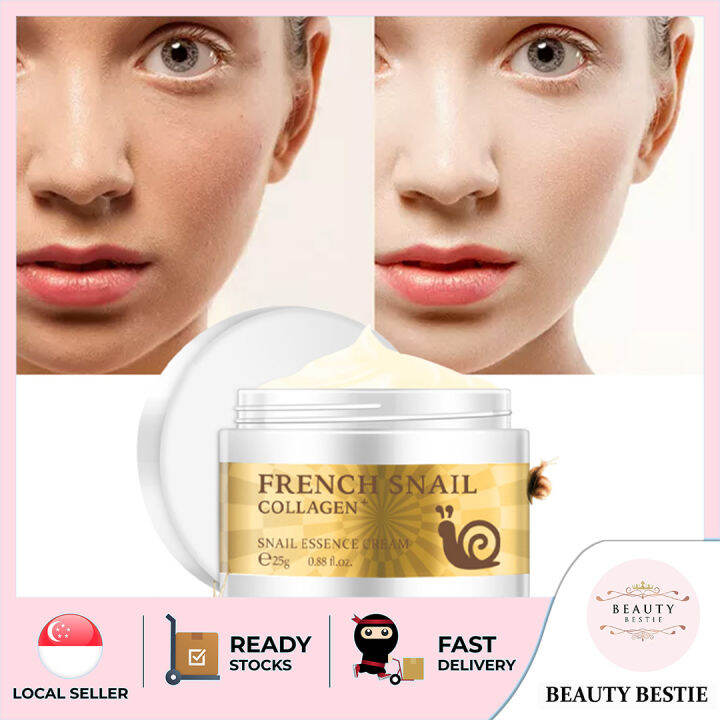 *FRENCH SNAIL ESSENCE* COLLAGEN FACE CREAM (25G) SG SELLER *FAST