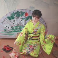 Japanese womens traditional kimono dress cosplay photography animation performance stage long Japanese-style yukata