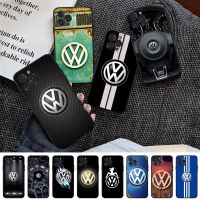 {Doudou Plush} เคสโทรศัพท์สุดหรูลายทางรถสปอร์ต V-Volkswagen สำหรับ Iphone 14 13 12 11 Pro Mini Xs Max 8 7 6 Plus X XR Se เคสซิลิโคนแบบนิ่ม