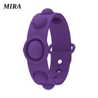 MIRA Fidget Rainbow ดันเด้ง Sensory ของเล่น Filp ซิลิโคนกดนิ้วมือเกมสร้อยข้อมือฟองสบู่ความเครียด Reliever ของขวัญเด็ก Childs