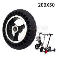 High Quality 200x50 Explosion-proof Electric Bike Scooter Tubeless Tyres 8 Inch Motorcycle Solid Wheel Tires Bee Hive Holes