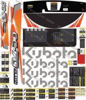 สติ๊กเกอร์รถเกี่ยวข้าว คูโบต้า DC-70Gplus รุ่นกระสอบ (ชุดใหญ่)  kubota รถคูโบต้า (ตัวใหม่)