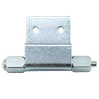 Folding Hinge for Cabinet Doors - 90-Degree Right Angle Single-Sided Bent Detachable Swivel Plate Blue Zinc Plating