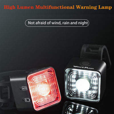 High Lumen Bicycle Front Light Smart Sensing Rear Light Set IP66 Waterproof MTB Taillight Road Bike Night Cycling Safety Lamp