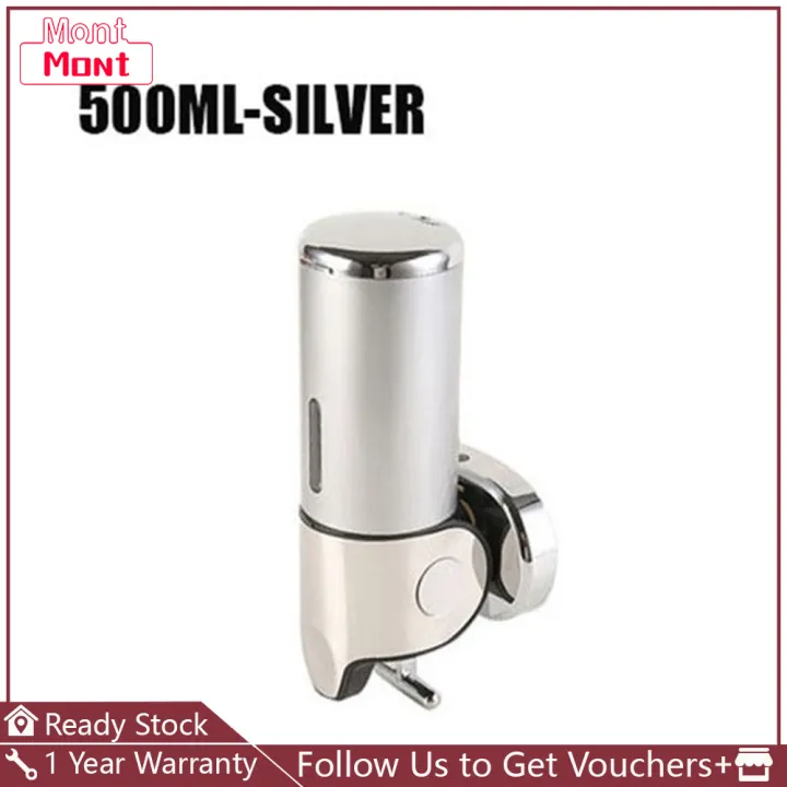 【Ready Stock】500ml Wall Mounted Soap Dispenser Shower Gel Dispensers