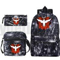 3 Pcs/Set Free Fire Garena Backpack for School Teenagers Girls Unisex Galaxy Cartoon Bookbag Large Capacity Anime Canvas Mochila