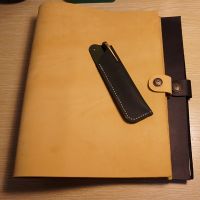 A4 Handmade notebook genuine black leather cover journal planner filler 9 holes kraft paper school supplies vintage notebook Note Books Pads