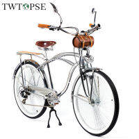 TWTOPSE คลาสสิกย้อนยุคจักรยานกระเป๋าสำหรับ Brompton พับจักรยานท่องเที่ยวพักผ่อนจักรยานอาน H Andlebar กรอบกระเป๋าวินเทจอุปกรณ์เสริม