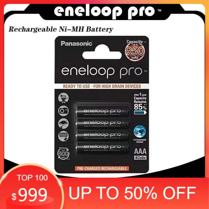 ฺbattery Panasonic Eneloop Pro ถ่านชาร์จ Aaa 950 Mah Rechargeable